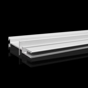 Silver Matt Anodized Aluminium Extrusion Profile